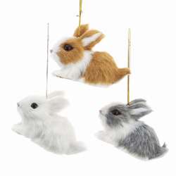 Item 102052 Furry Rabbit Ornament