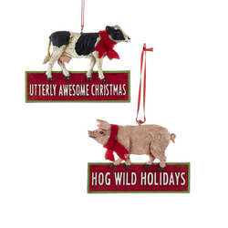 Item 102055 Cow/Pig Ornament
