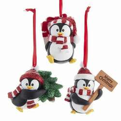 Item 102117 Penguin With Hat and Scarf Ornament