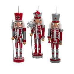 Item 102147 Red and Silver Nutcracker Ornament
