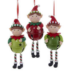 Item 102157 Elf With Bell Ornament