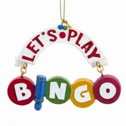 Item 102262 Lets Play Bingo Ornament