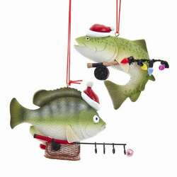 Item 102263 Fish Fishing Ornament