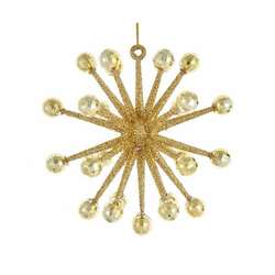 Item 102279 Gold Glitter Spike Ornament