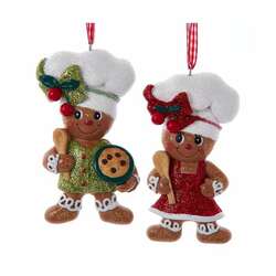 Item 102320 Gingerbread Boy/Girl With Spoon Ornament