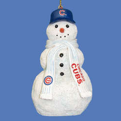 Item 102323 Chicago Cubs Snowman Ornament