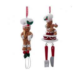 Item 102345 thumbnail Gingerbread With Whisk/Cake Ornament