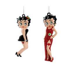 Item 102397 Betty Boop Black/Red Dress Ornament 