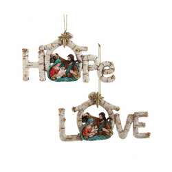 Item 102427 thumbnail Hope/Love Nativity Ornament