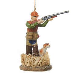 Item 102574 Duck Hunter With Dog Ornament