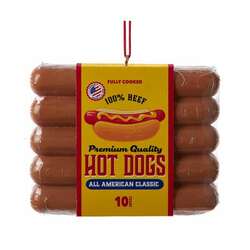 Item 102638 Hot Dog Package Ornament