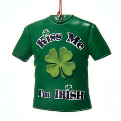 Item 102651 Irish T-Shirt Ornament