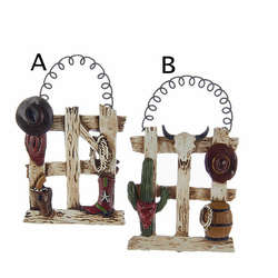 Item 102715 Western Decorated Fence Ornament 