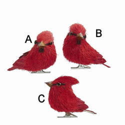 Item 102757 Red Bird Clip-On Ornament