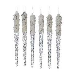 Item 102783 Icicles With Glitter 6PC Box Set