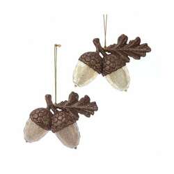 Item 102822 Brown/Gold Acorn Ornament