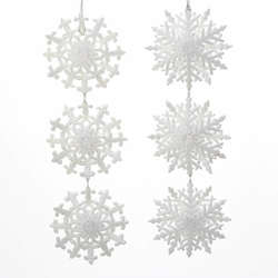 Item 102889 White Snowflake Cluster Ornament