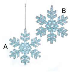 Item 102961 Blue/Silver Snowflake Ornament