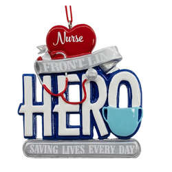 Item 103001 Nurse Front Line Hero Ornament