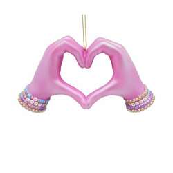 Item 103033 thumbnail Pink Heart In Hands Ornament