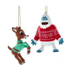 Item 103128 Ugly Sweater Bumble/Rudolph Ornament