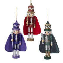 Item 103130 Purple/Red/Green Nutcracker Ornament