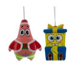 Item 103136 Spongebob/Patrick Ornament