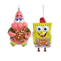 Item 103162 Spongebob/Patrick Gingerbread Cookie Ornament