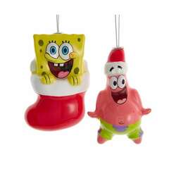 Item 103166 Spongebob/Patrick Ornament