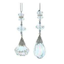 Item 103178 Opalescent Dangle With Stones Ornament
