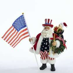 Item 103209 Patriotic Americana Musical Santa