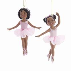 Item 103238 thumbnail African-American Ballerina Girl Ornament