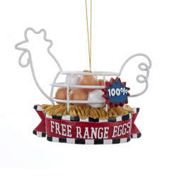Item 103329 Free Range Eggs Ornament