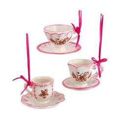 Item 103335 thumbnail Porcelain Pink Cup Ornament