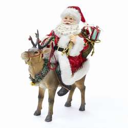 Item 103374 Fabriche Santa On Reindeer