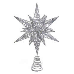 Item 103406 Silver Star Tree Topper