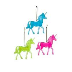 Item 103450 Unicorn Glow Ornament
