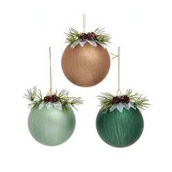 Item 103533 Pinecone Design Ball Ornament