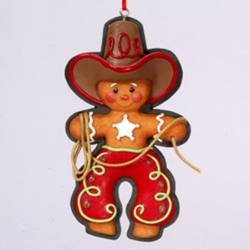 Item 103586 Gingerbread Cowboy Ornament