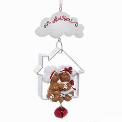 Item 103603 Our New Home Gingerbread Couple Ornament