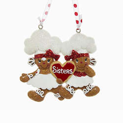 Item 103617 Gingerbread 2 Sisters Ornament
