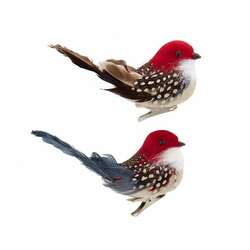 Item 103619 Brown And Grey Bird Clip-on Ornament