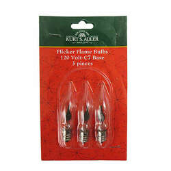 Item 103630 thumbnail 120V Flicker Flame Replacement Light Bulbs 3-Pack
