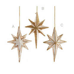 Item 103633 Capiz Gold Bethlehem Star Ornament