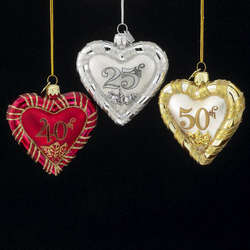 Item 103658 Anniversary Heart Ornament