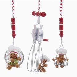 Item 103667 Gingerbread With Kitchen Utensil Ornament