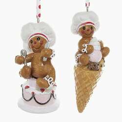 Item 103668 Gingerbread Cake/Ice Cream Cone Ornament