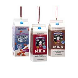 Item 103795 Milk In Carton Ornament