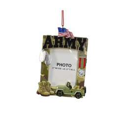 Item 103833 thumbnail Army Photo Frame Ornament