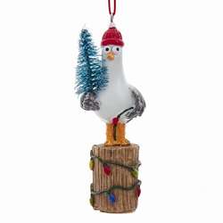 Item 103844 Christmas Seagull Beach Ornament